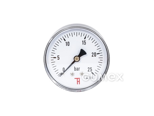 MANOMETER UND VAKUUMMETER STANDARD - ANSCHLUSS HINTEN